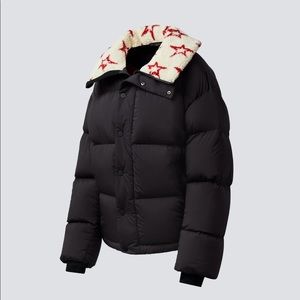 Perfect Moment Women's Jojo Down Ski Puffer Jacket - black w/ stars (XS)
